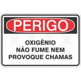 Oxigênio, não fume nem provoque chamas